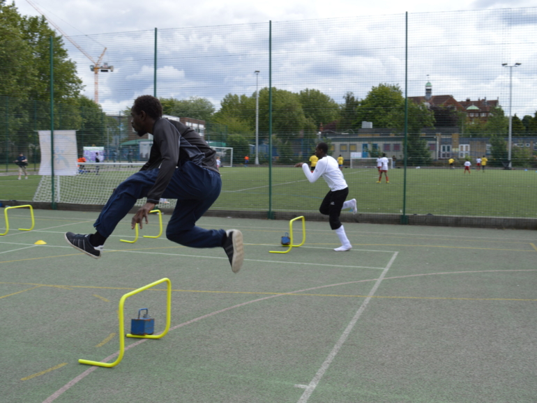 Connect Stars hurdling activity